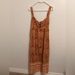 Orange Bohemian Maxi Dress